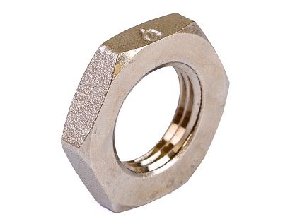 Контргайка латунь никелированная 1/2"